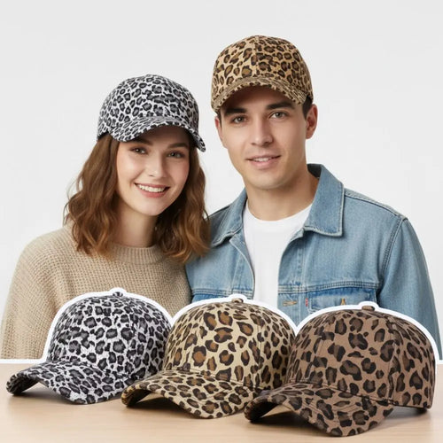 Unisex Visors Leopard Print Baseball Caps