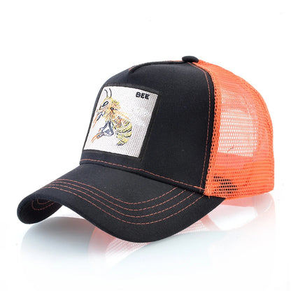 Fashion Unisex Baseball Cap With Embroidery With Bee Patch Men's