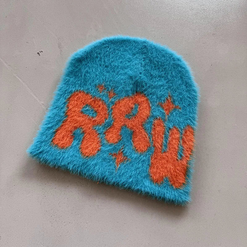 New Ins Popular Unisex Autumn Funny Hat Mink Fur Winter Women's Cap