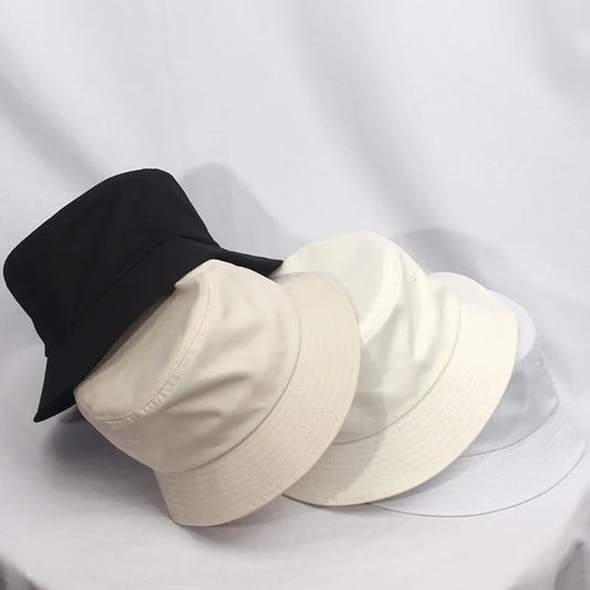 Pure Cotton Sun Hat Large Size Boonie Cap Women Big Size Bucket Hat