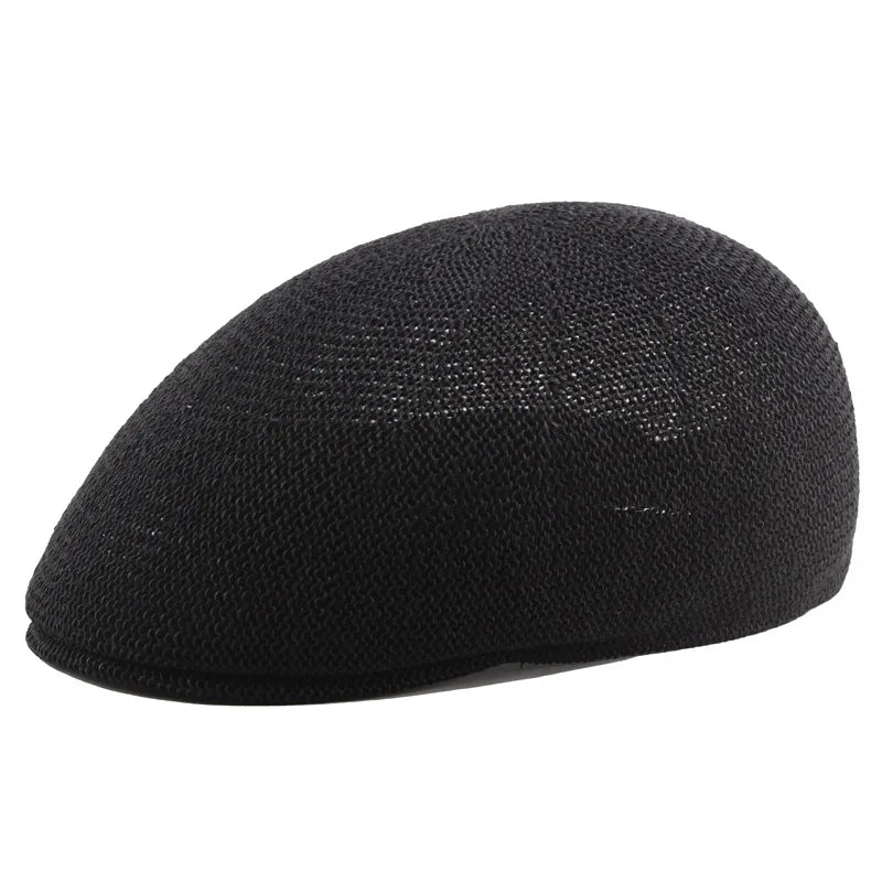 Summer Straw Hat Men Berets Fashion Newsboy Cap