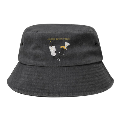 Men Women Distressed Denim Sun Hat  Bob Hat Fishing Cap Hiking