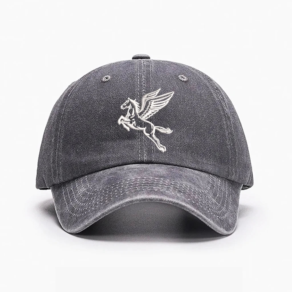 Horse Embroidery Baseball Cap, Mesh Sun Protection Unisex Adjustable Outdoor Hat