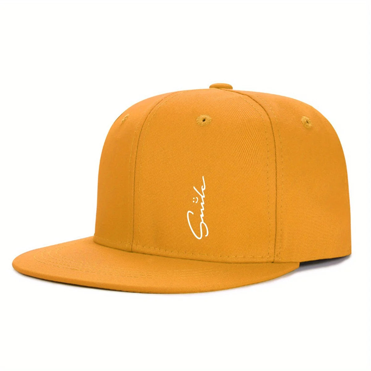 Lettered Smiley Face Print Stylish Baseball Cap