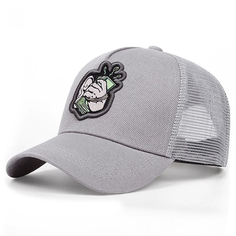 Creative Snapback Hat Handheld USD Embroidered Street Hip Hop Hat