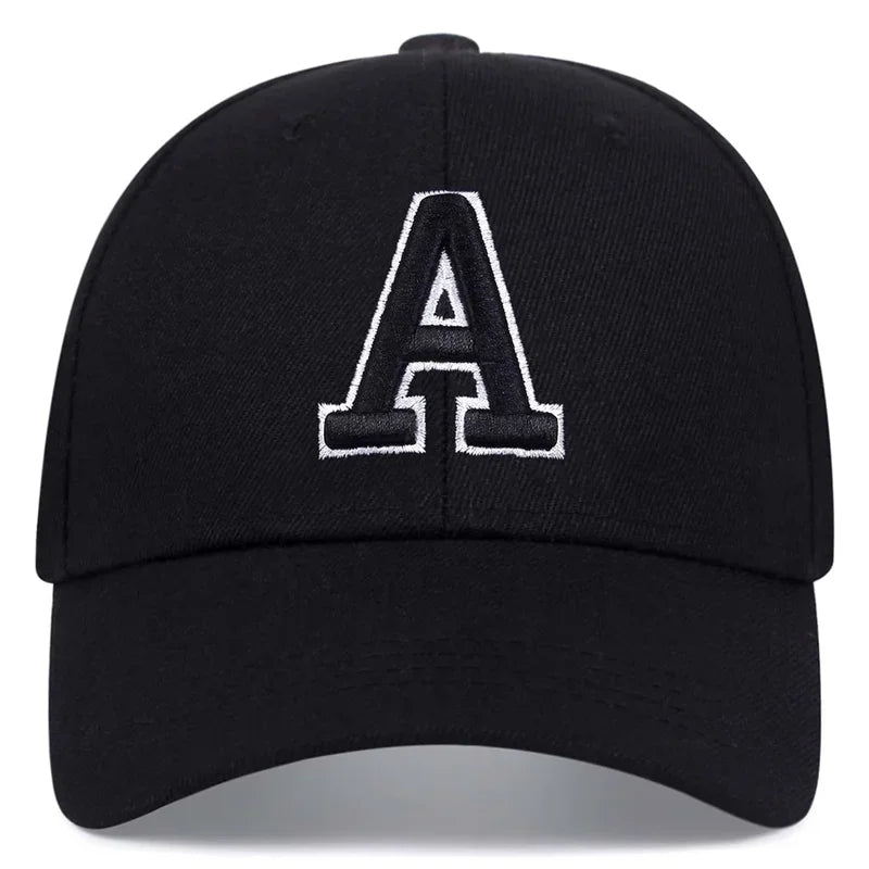 Unisex  A Letter Embroidery Baseball Cap Spring and Autumn