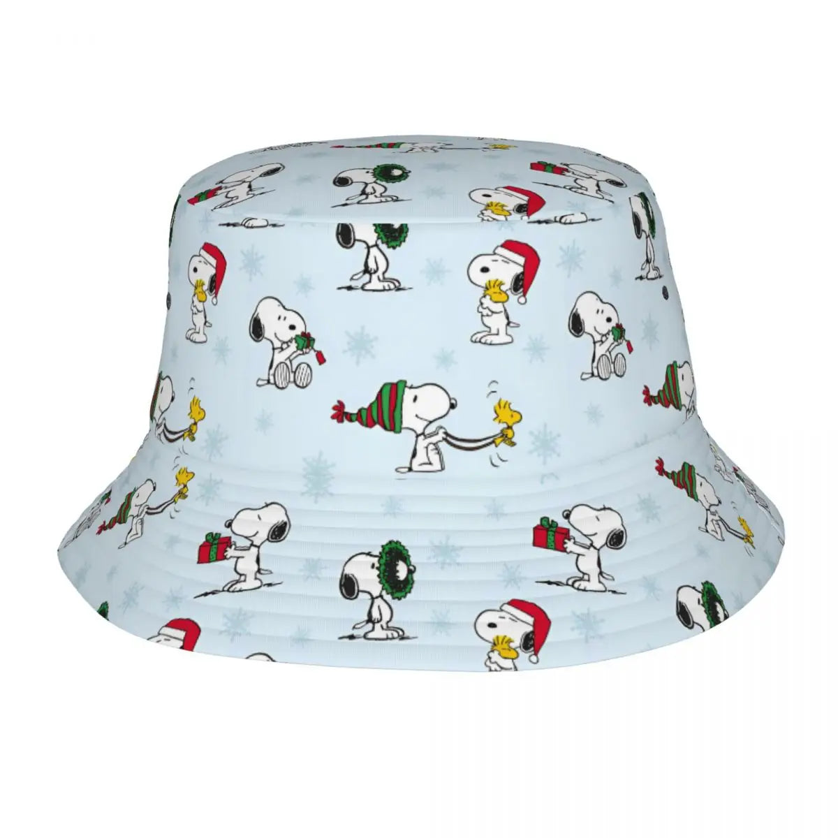 Trendy Snoopys Dog Bucket Hats Women Men Outdoor Sports Cartoon Heart Fishing