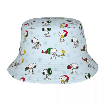 Women Men Bucket Hat Snoopys Play Tennis Summer Beach Hatwear Lightweight