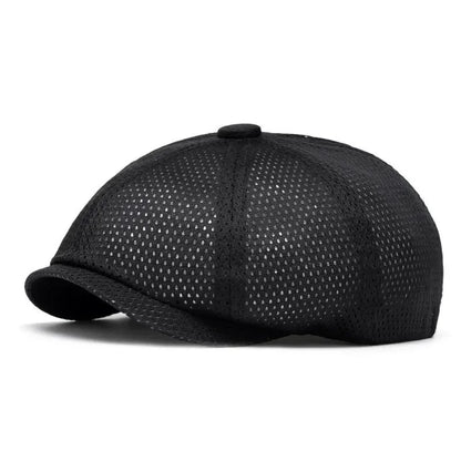 Spring And Summer Cotton Solid Newsboy Caps Flat Peaked Cap