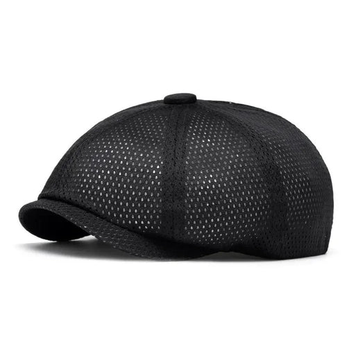 Spring And Summer Cotton Solid Newsboy Caps Flat Peaked Cap