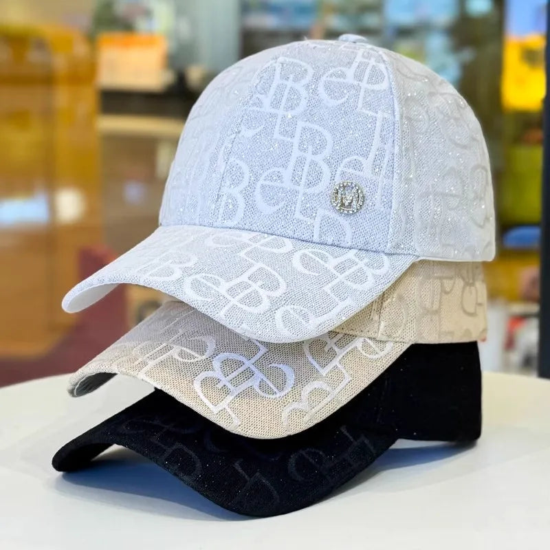 Unisex Fashion Adjustable Baseball Cap Spring Summer Autumn M round Logo Cap Style for All Seasons
