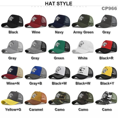 Spring Summer Printed Mesh Breathable Baseball Cap