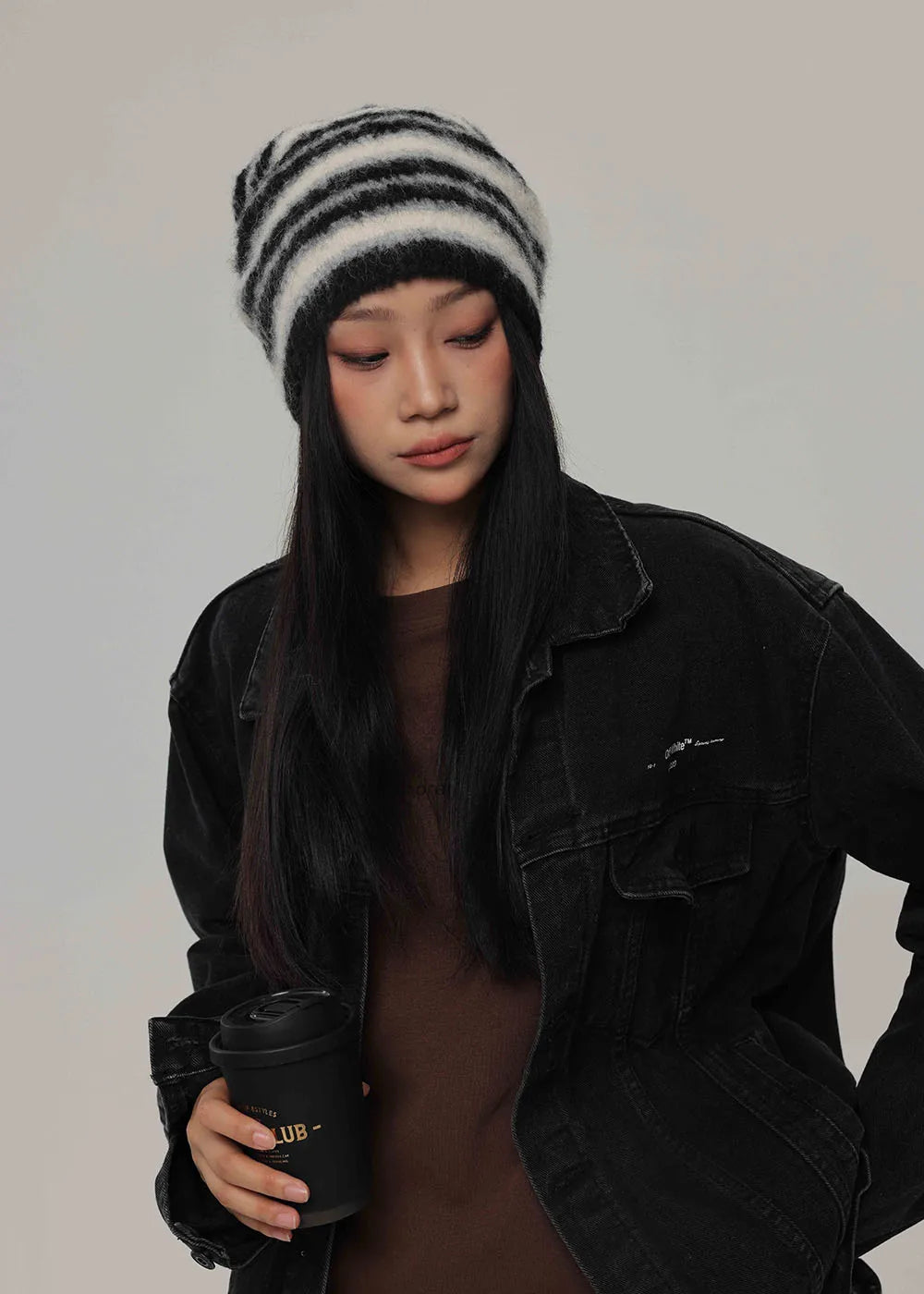 Striped Knitted Beanies Hats For Women & Men
