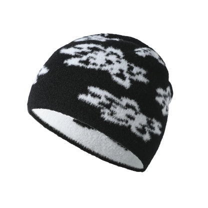 Women Hat Beanie Knitting Letter Graphic Winter