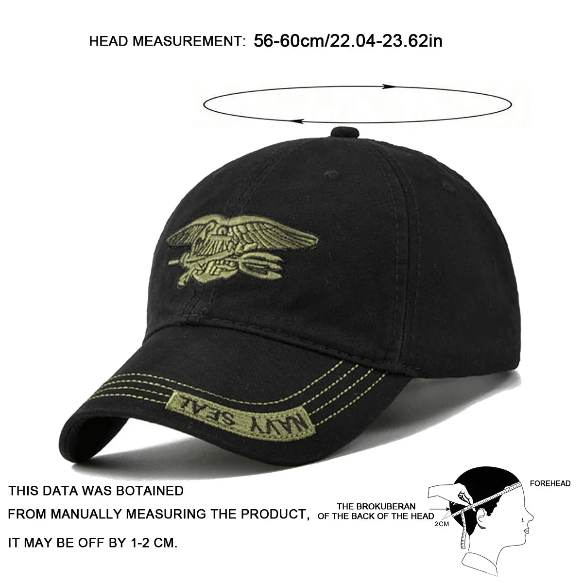 Unisex Navy Seal Embroidery Baseball Caps Spring Autumn Outdoor Adjustable