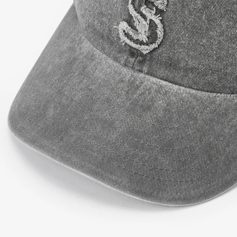 Men Washed Denim Baseball Cap
