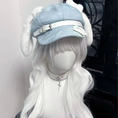 Japanese Style Sweet Style Women's Berets Dog Eared Winter