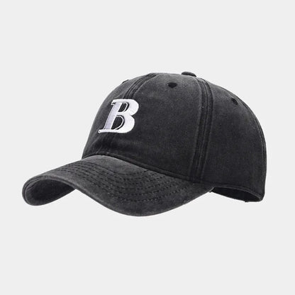 Cotton Letter B Embroidery Casquette Baseball Cap