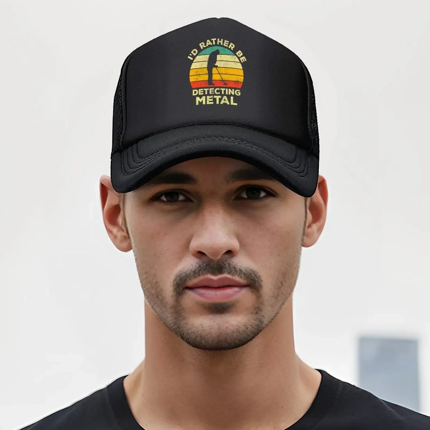 I’d Rather Be Metal detecting Vintage Gift For Metal Detectors Baseball Cap