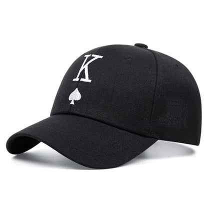 Creative Hip Hop Hat K Spade Heart Embroidery Street Skateboarding Hat