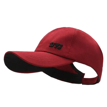 Adjustable Cotton Ponytail Hat With Ponytail Hole Baseball Caps