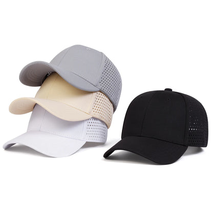 Unisex Light Board Solid Color Laser Cloth Baseball Net Caps Spring and Summer