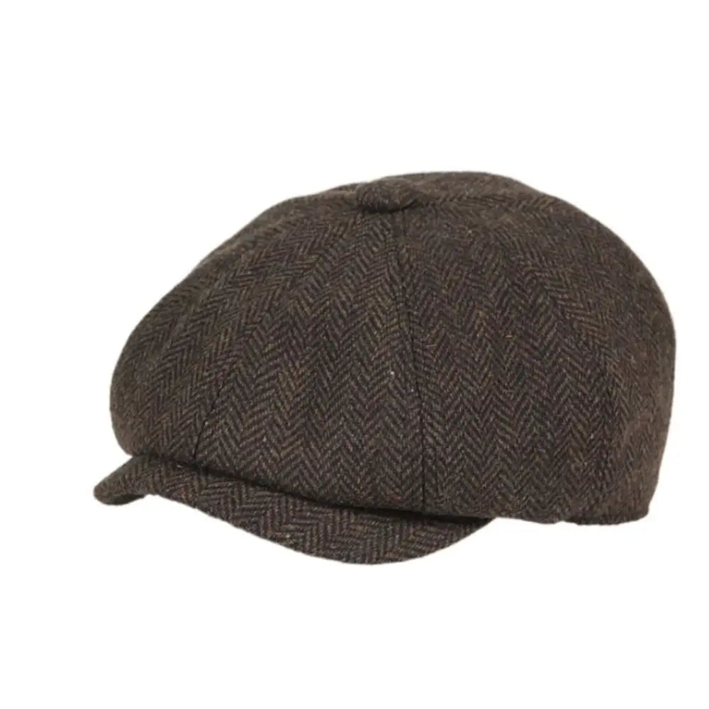 New Tweed Kids Beret Cap Vintage Style Cute Retro Newsboy Hat
