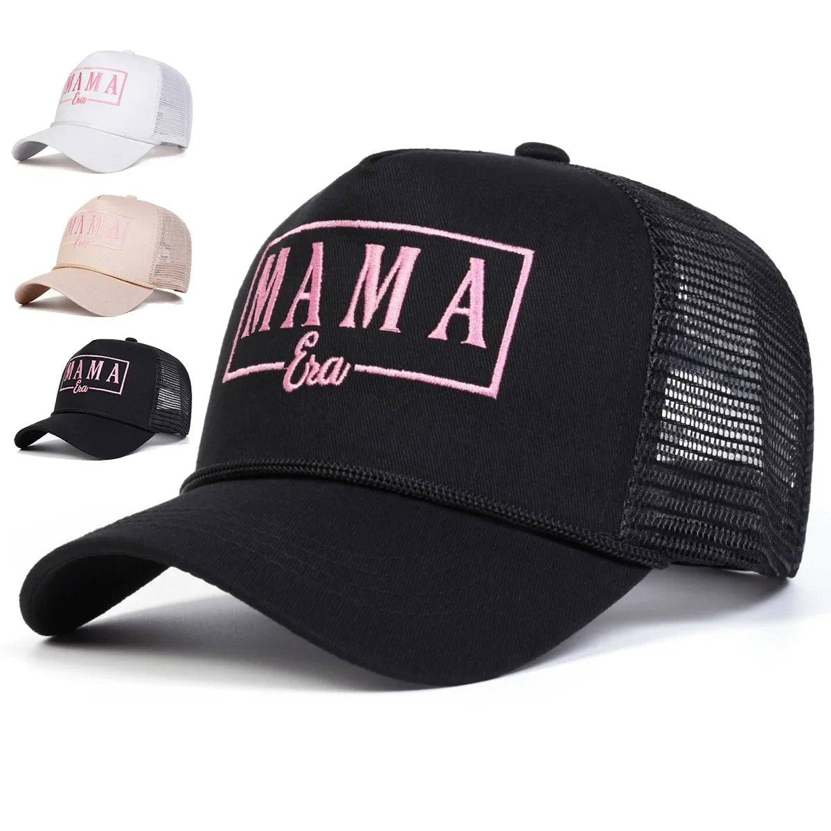 Unisex Mama Era Letter Embroidery Baseball Net Caps Spring Summer