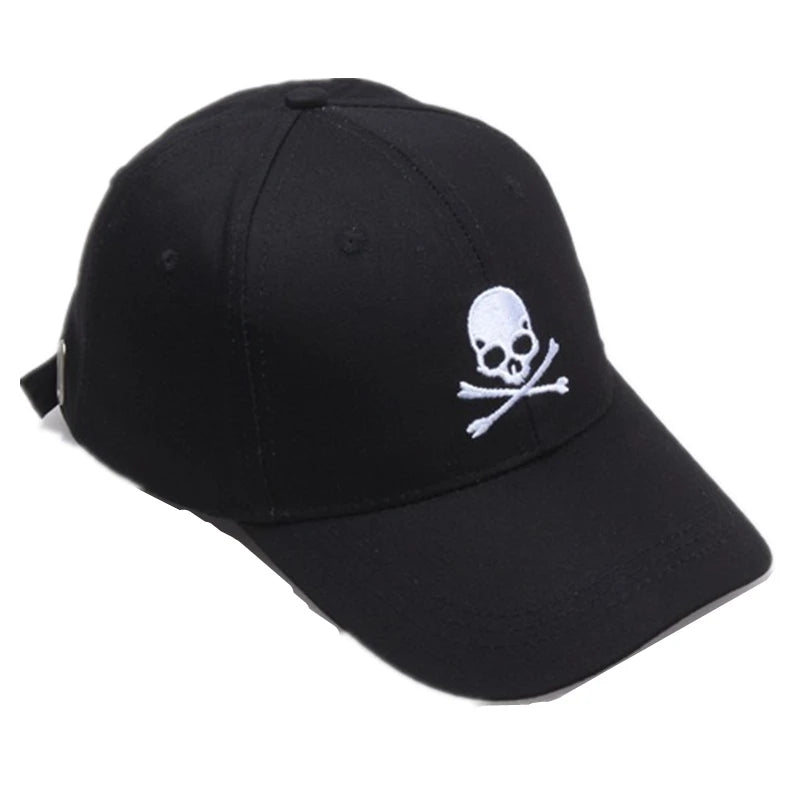 Unisex Cotton Cap SkullL Embroidery Fashion Baseball Cap Men Women