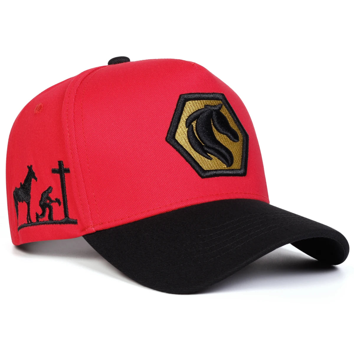 Unisex Horse Embroidery Baseball Caps Spring Autumn Outdoor Adjustable Casual Hats Sunscreen Hat Sports Cap