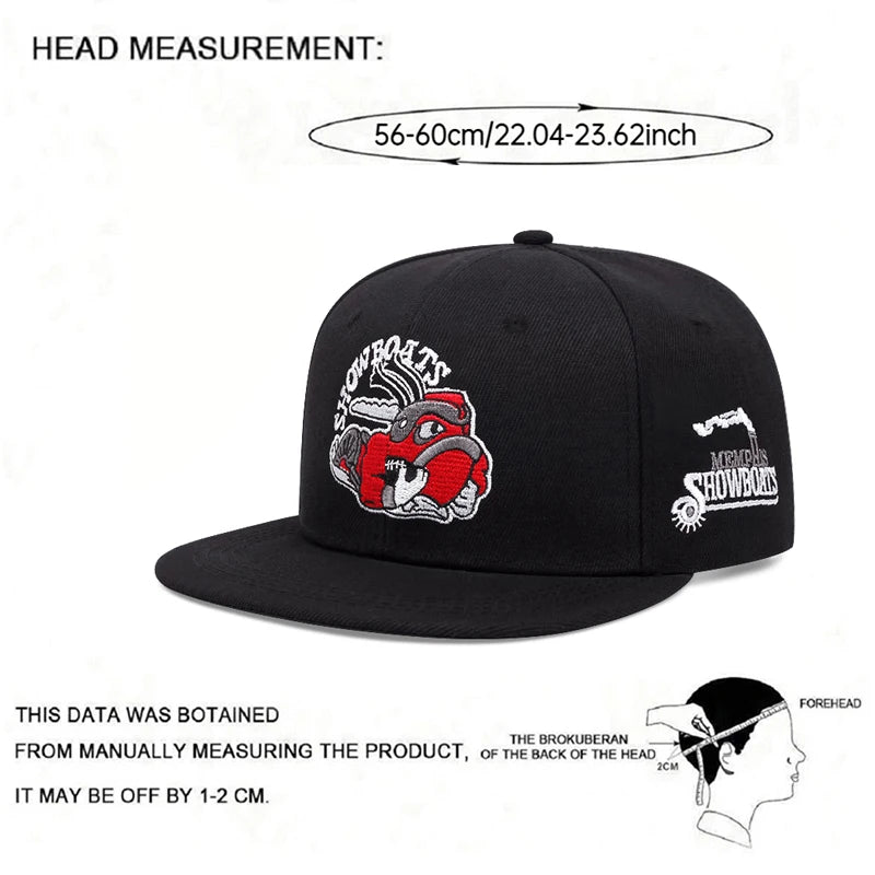 Flat brimmed Hat Show Boats Snail Street Pop Hip Hop Hat x