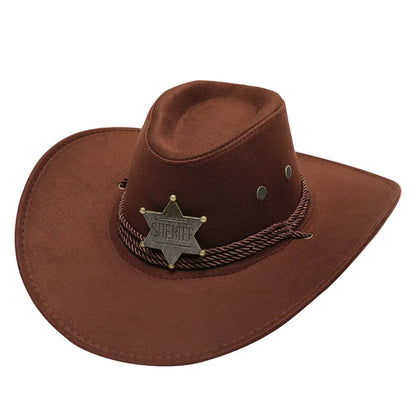 Retro Artificial Suede Beach Cowboy Hat