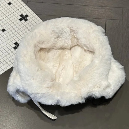 Winter Plush Lined Ushanka Hat For Men Women Windproof Cold Weather Outdoor