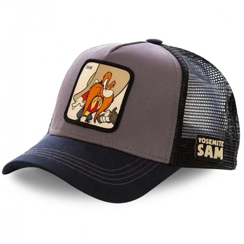 High Quality Brand Anime Cartoon Snapback Cotton Baseball Cap Men Women