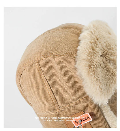 Bomber Hat Men Women Thick Warm Russian Ushanka Fur Hat Fashion Male Female
