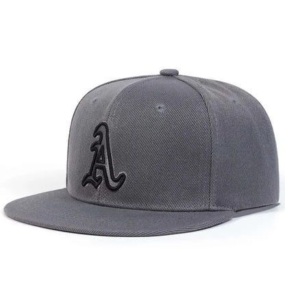 Unisex Gothic Alphabet Embroidery Hip Hop Hats Outdoor