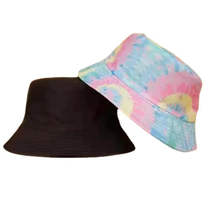 Street Graffiti Men's Bucket Hat Double-Sided Hip Hop Outdoor