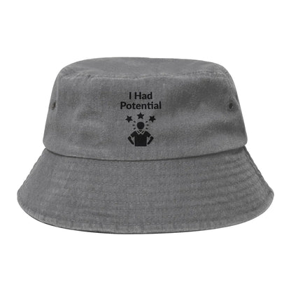 Woman Distressed Denim Bucket Hats