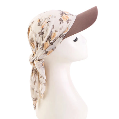Women Print Hijab Caps Baseball Caps