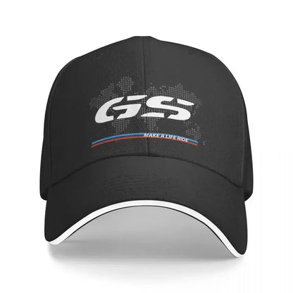 GS World Map Motorcycle Trucker Hat Adult Fashion Hats Sun Caps