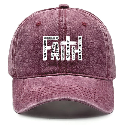 Baseball Cap Black White Printed Adjustable Snapback Bible Cap