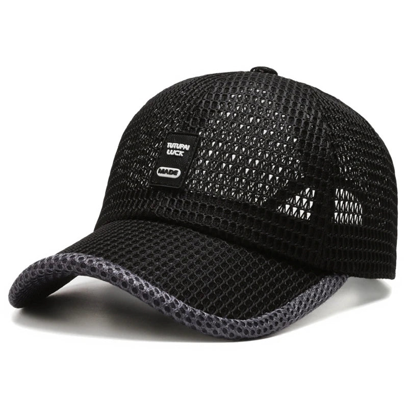 Men's Mesh Baseball Cap Breathable Summer Caps Dad Hat