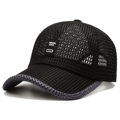 Men's Mesh Baseball Cap Breathable Summer Caps Dad Hat