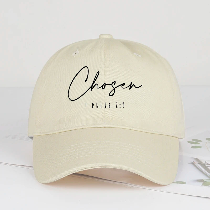 Fashion Chosen  Printed Soft Peak Baseball Cap Adjustable Curved Peak Dad Cap Perfect Camping and Hiking