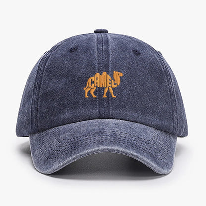 Camel Embroidered Exquisite Animal Vintage Cotton Baseball Caps Men Women