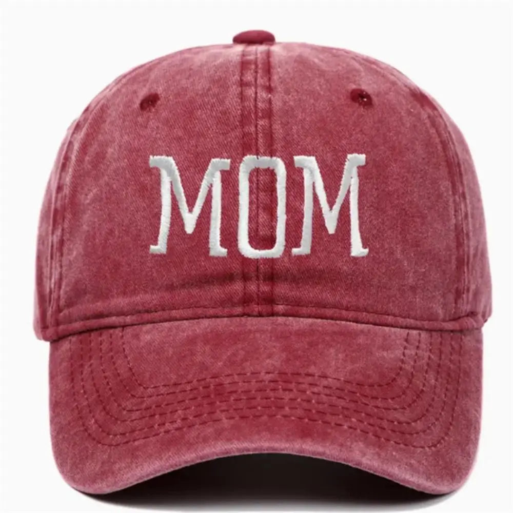 Dad Mom Embroidery Baseball Cap Fashion Women Men Hat Cotton