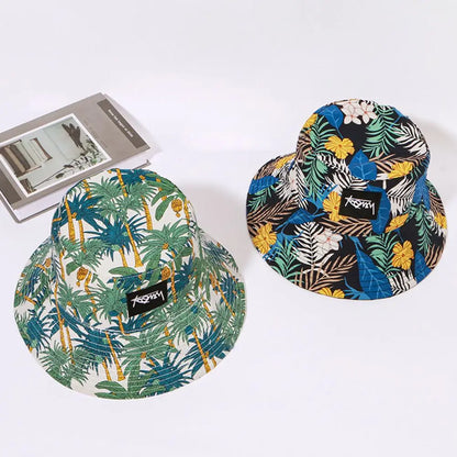 Summer Basin Cap Hip Hop Hat Double Sided Bucket Hat Fishing Fisherman Hat Pattern Packable Sun Protection