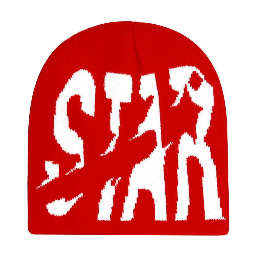 Y2k Letter Butter Knit Hats Skullies Beanies Autumn Winter Warm Hat