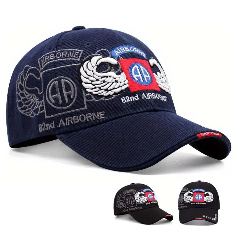 Simple Cotton Men Baseball Cap Women Snapback Hat Wing Embroidery Bone Caps
