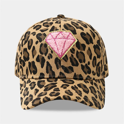 Leopard Print Baseball Caps Unisex Embroidery Spring Autumn